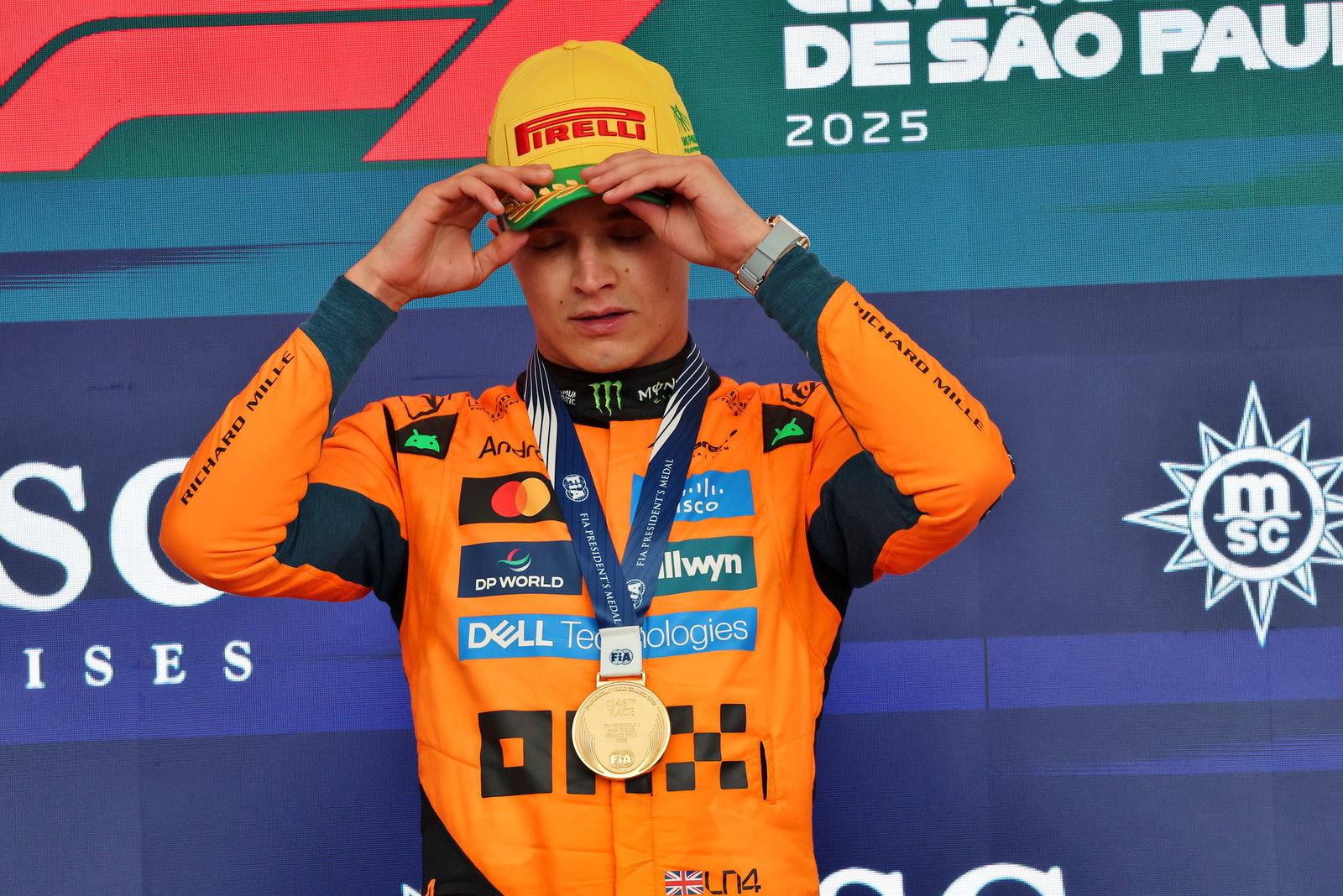 Norris was booed on the podium in Mexico and Brazil