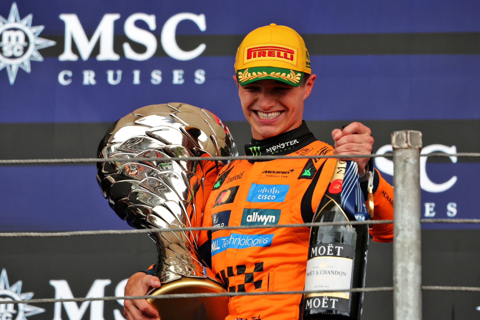 Norris would emerge victorious in the event of a tie