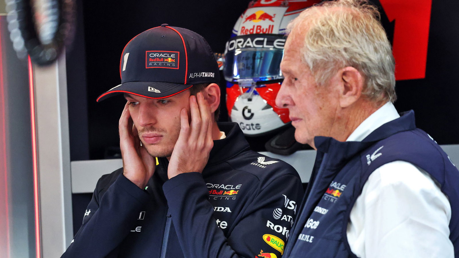 Max Verstappen and Helmut Marko 