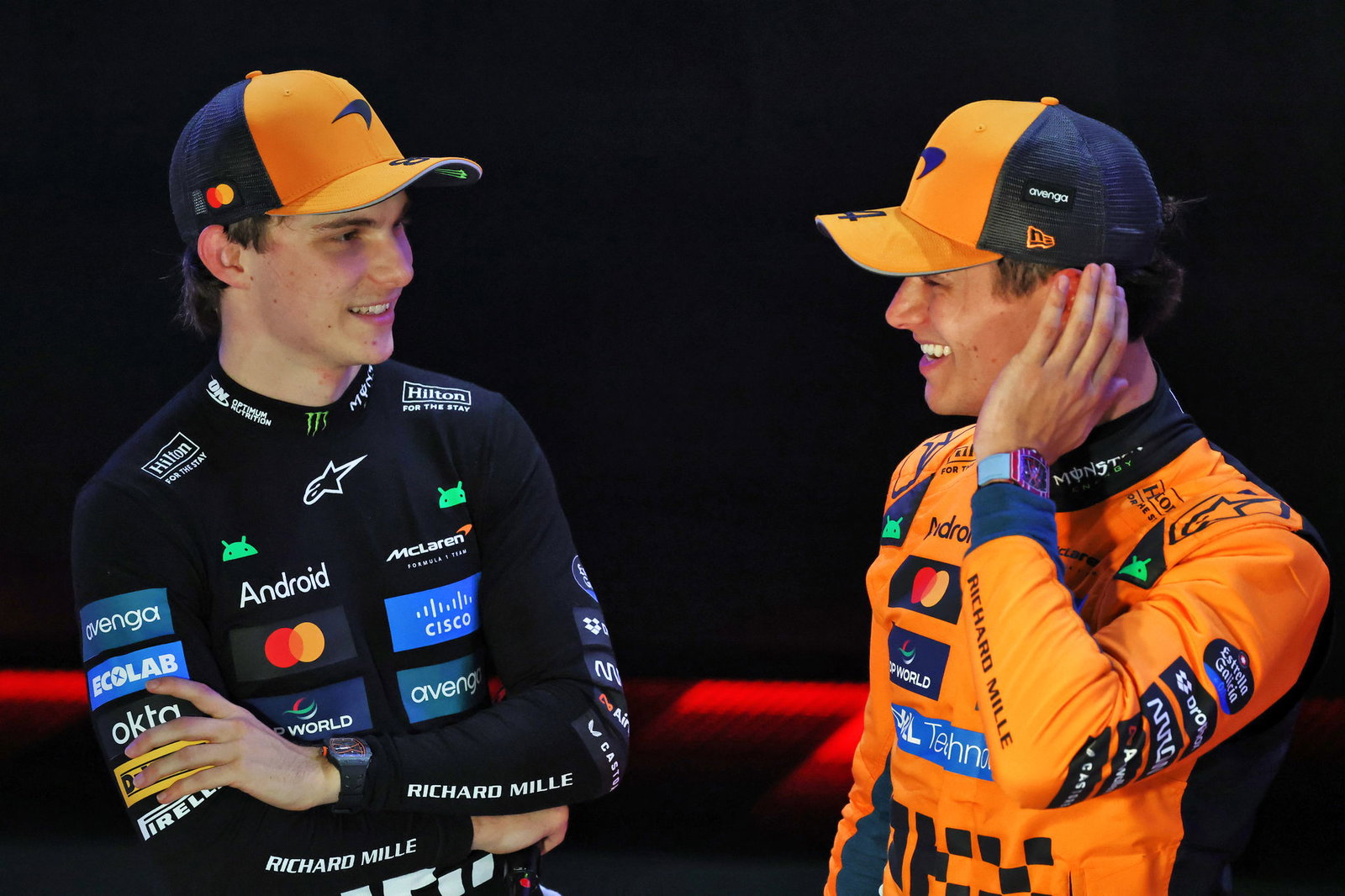 Title rivals Piastri and Norris were closely matched