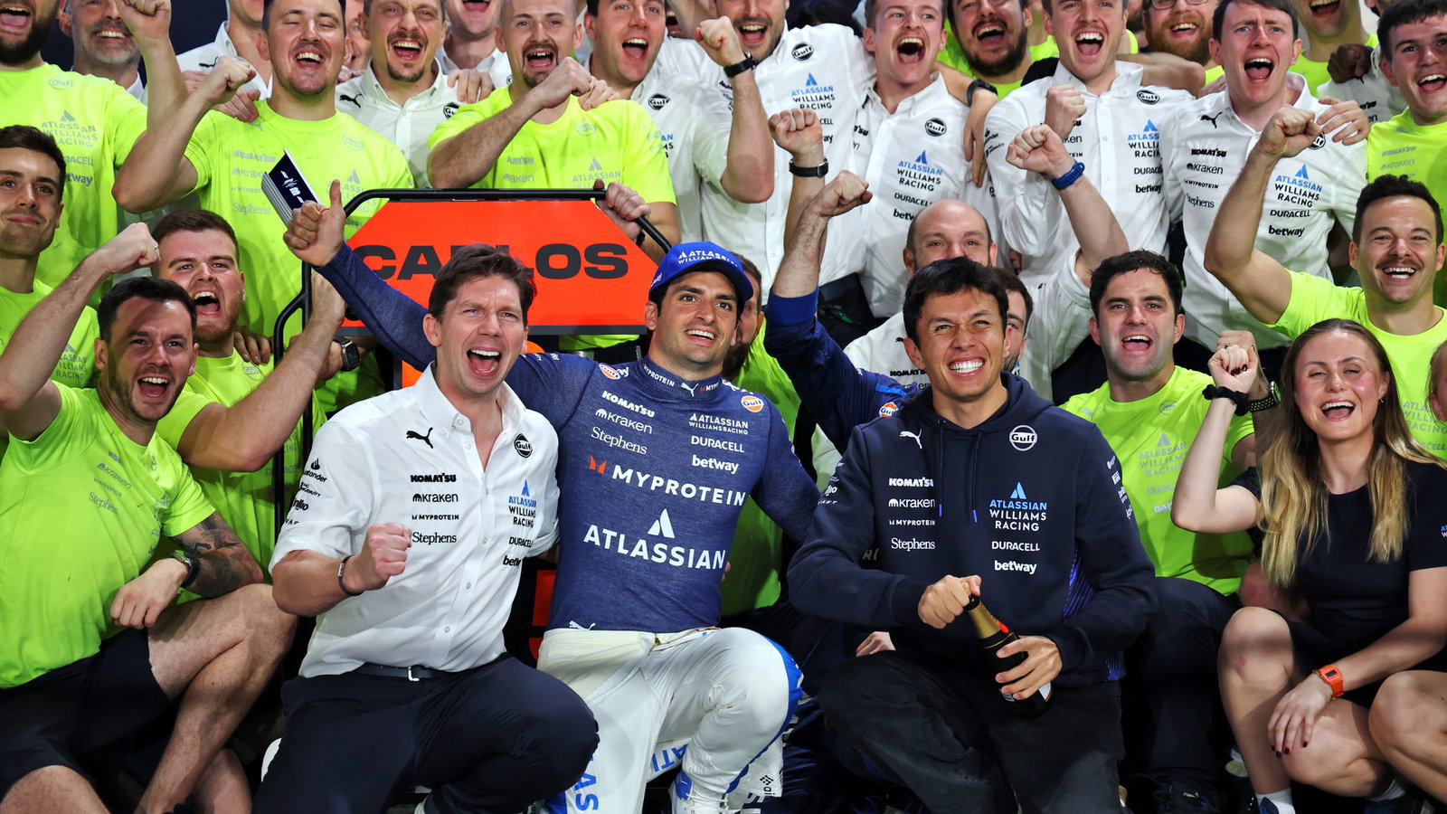 Williams celebrate in Qatar 