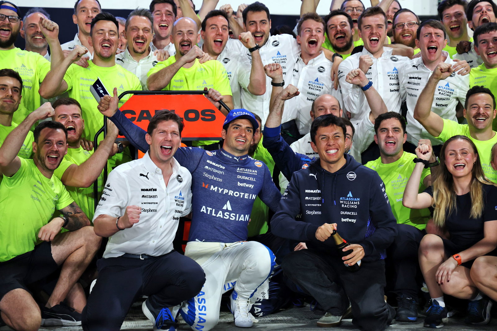 Williams celebrate in Qatar 