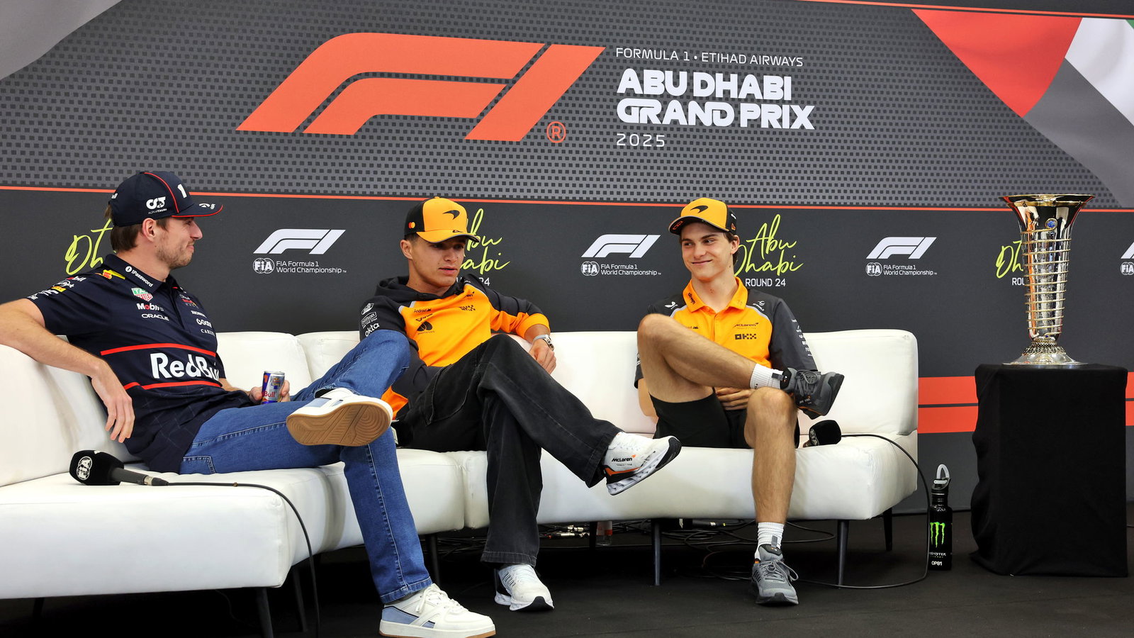 One of Verstappen, Norris and Piastri will be world champion on Sunday