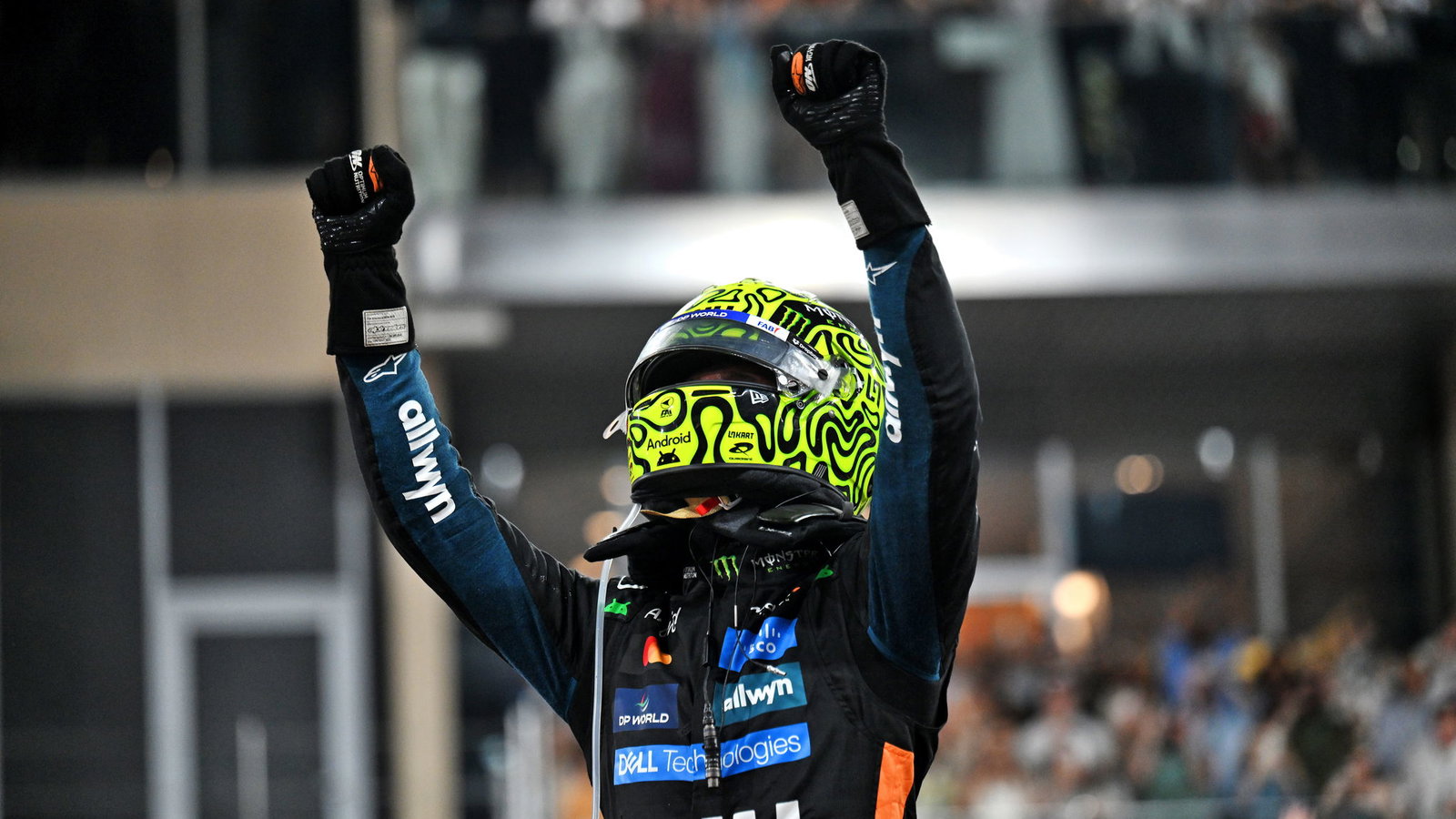 Norris celebrates his first F1 world title