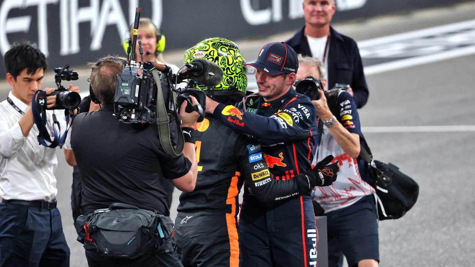 Max Verstappen and Lando Norris 