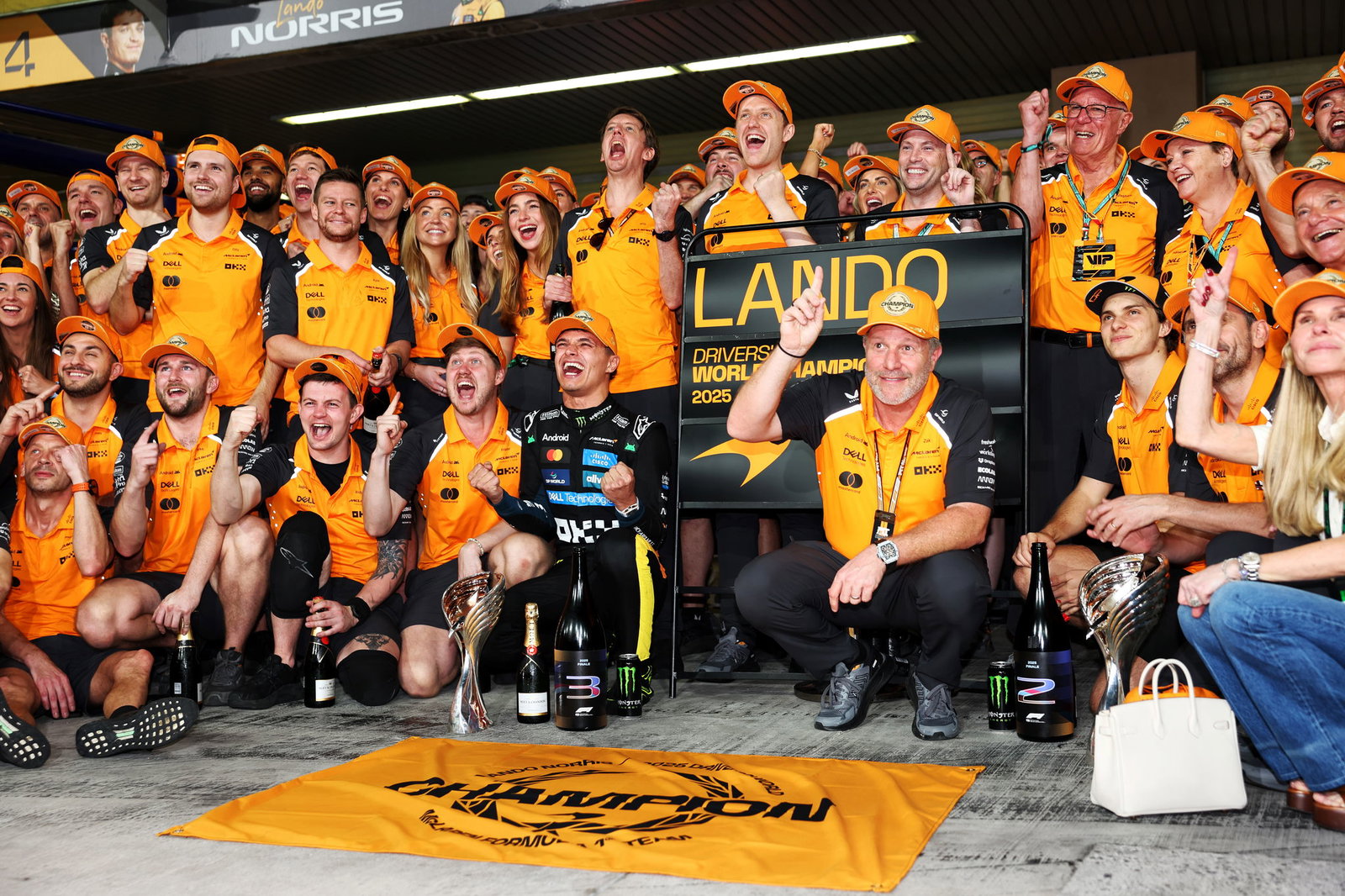 McLaren celebrated an F1 championship double