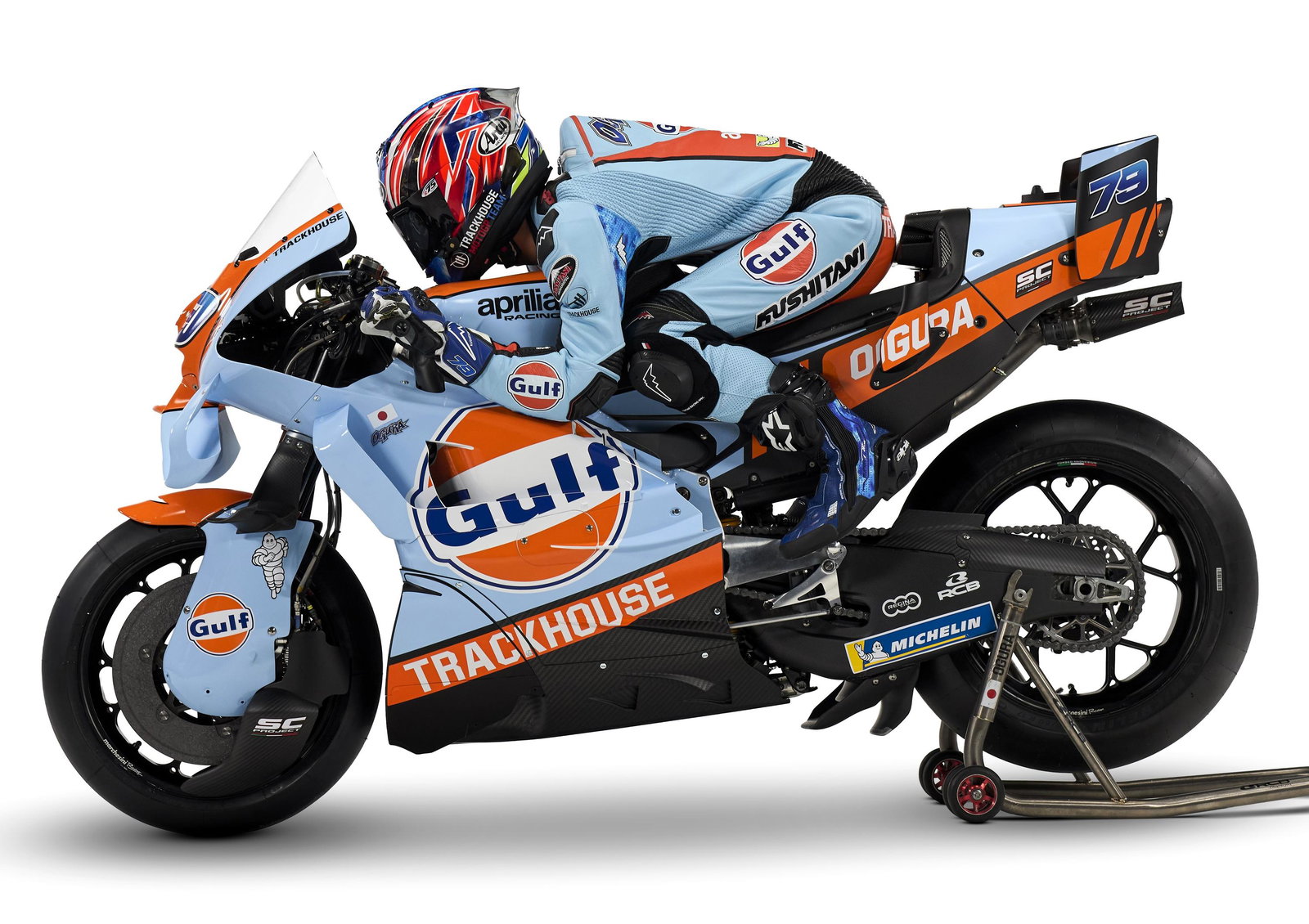 Ai Ogura in 2026 Gulf Trackhouse livery.