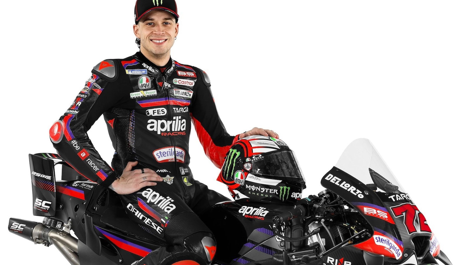 Marco Bezzecchi, 2026 Aprilia MotoGP launch.