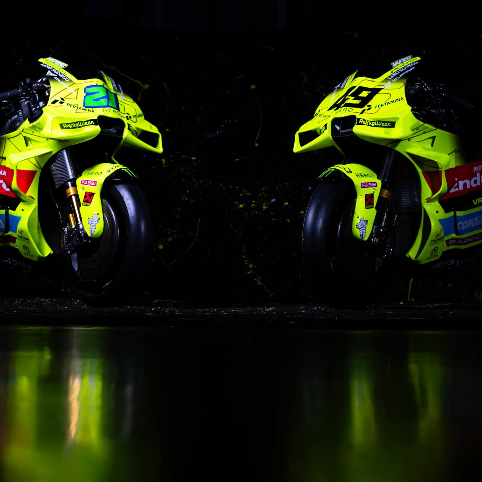 2026 Pertamina VR46 Racing Ducatis.