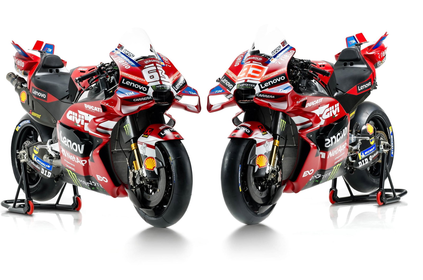 Francesco Bagnaia, Marc Marquez, 2026 Ducati MotoGP livery