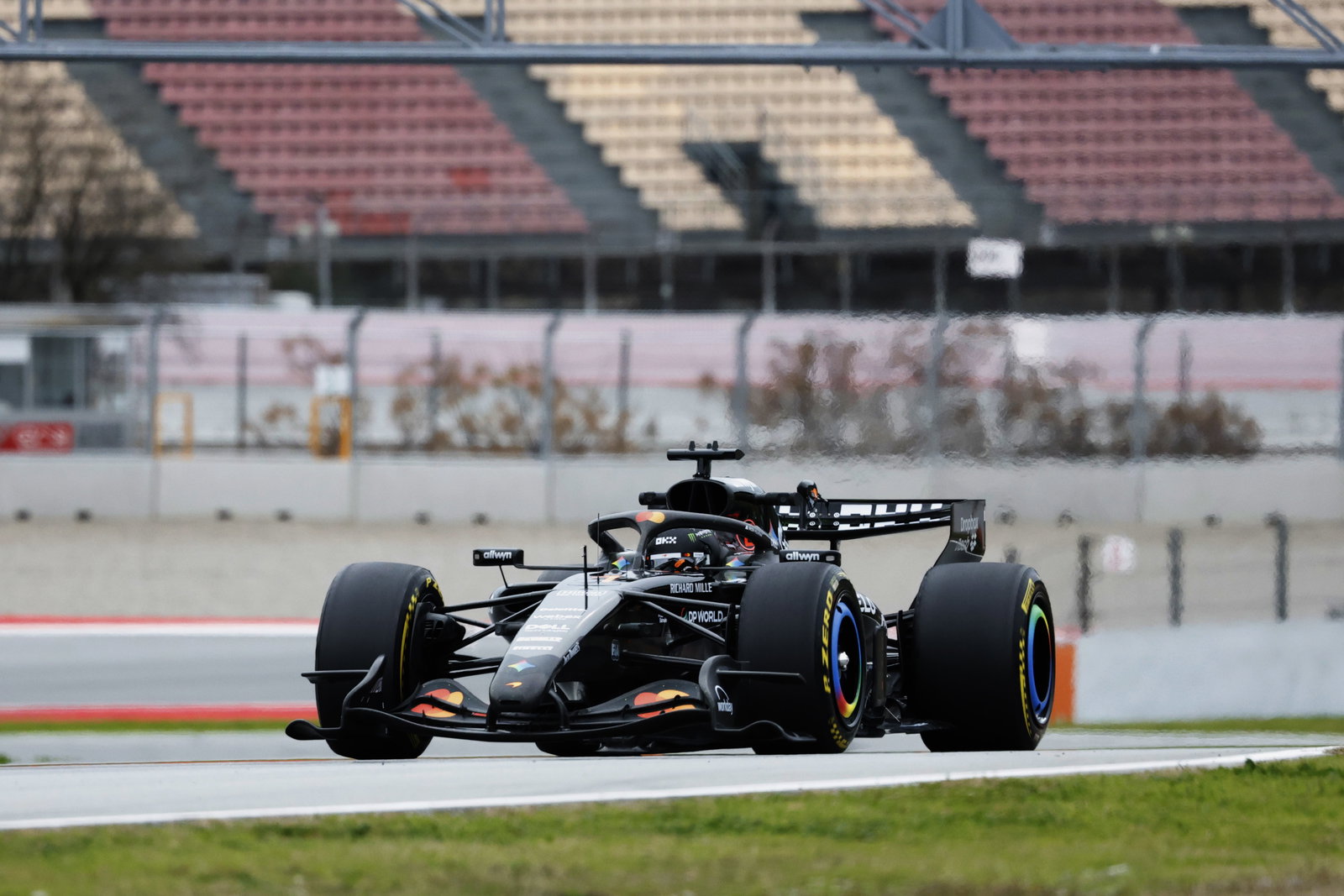 Norris sported the number 1 on his car