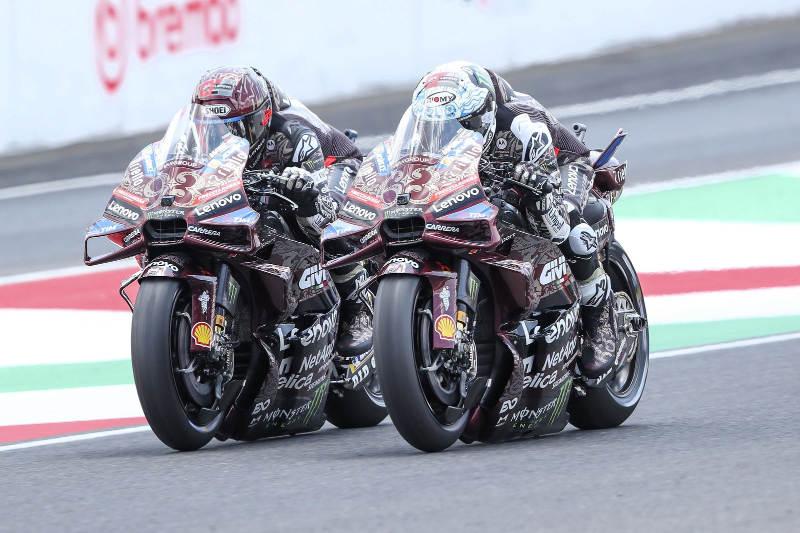Marc Marquez, Francesco Bagnaia 29025 Italian MotoGP, Mugello.