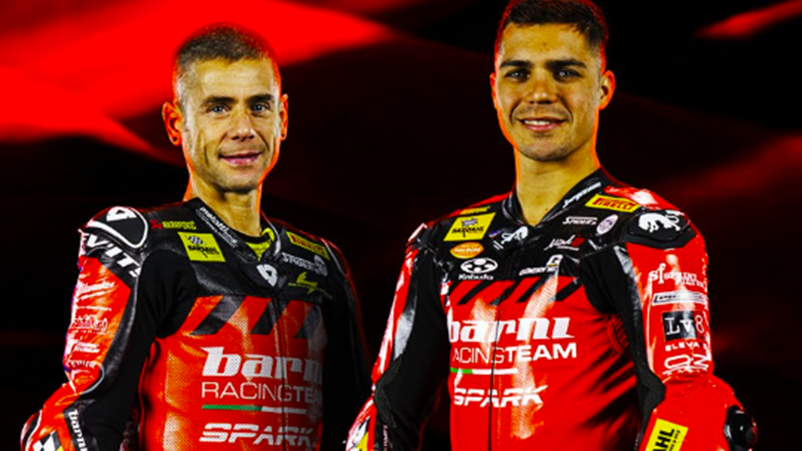 Alvaro Bautista, Yari Montella, 2026 Barni Ducati team launch. Credit: Facebook/Barni Racing.
