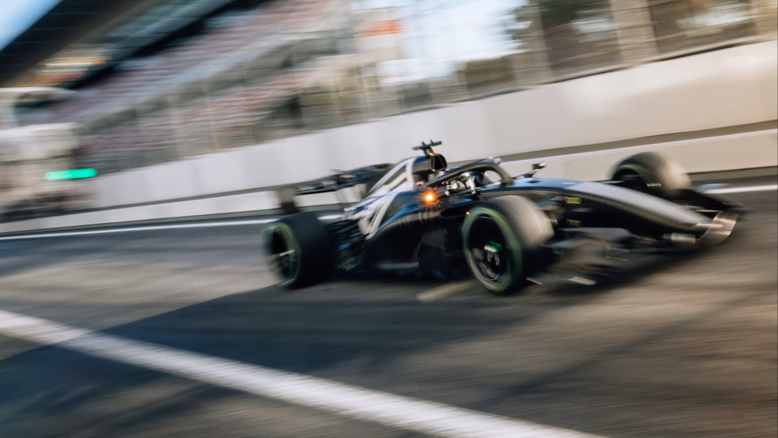 Bottas drove an all-black Cadillac