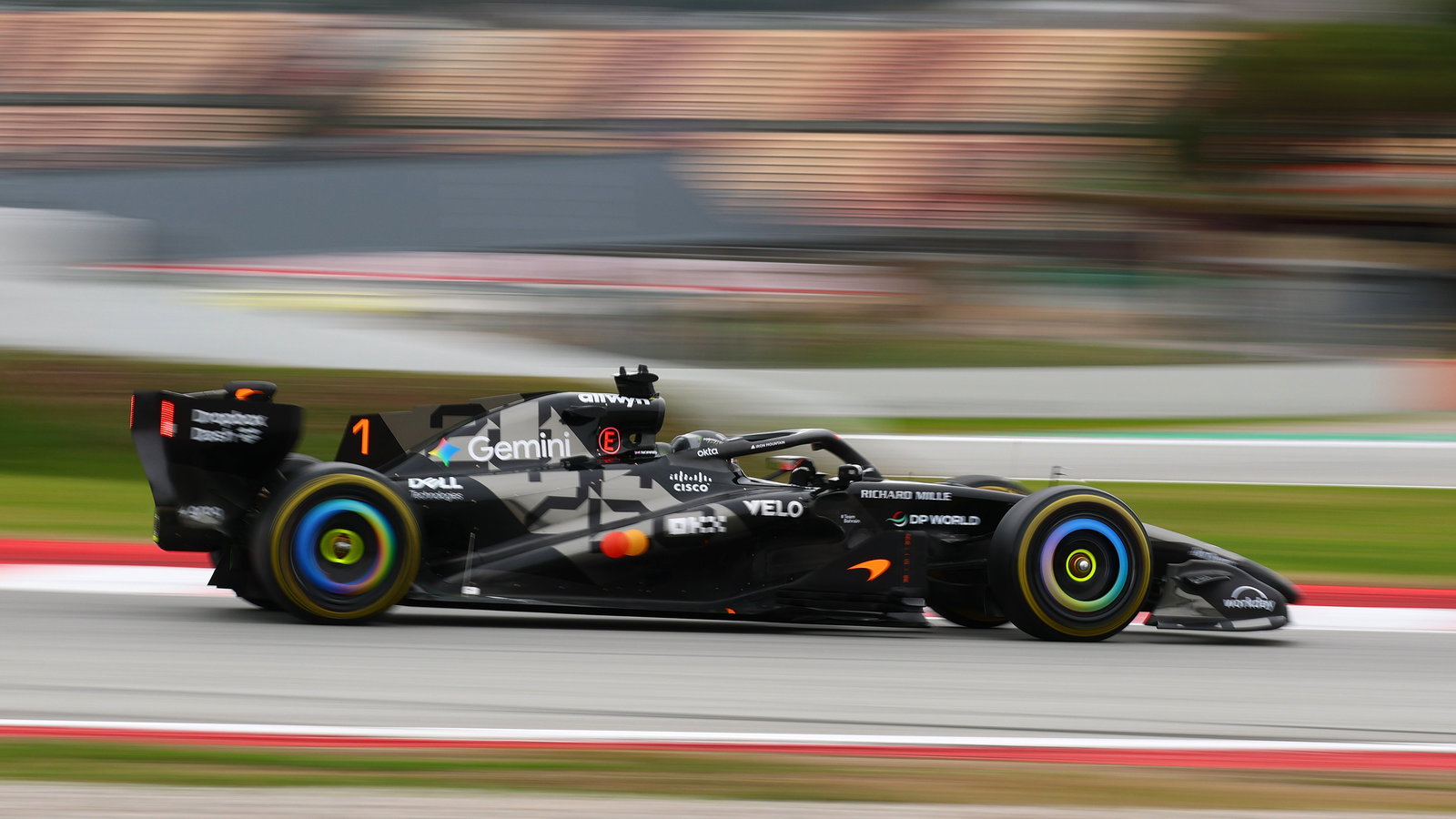 Norris was first behind the wheel of the MCL40