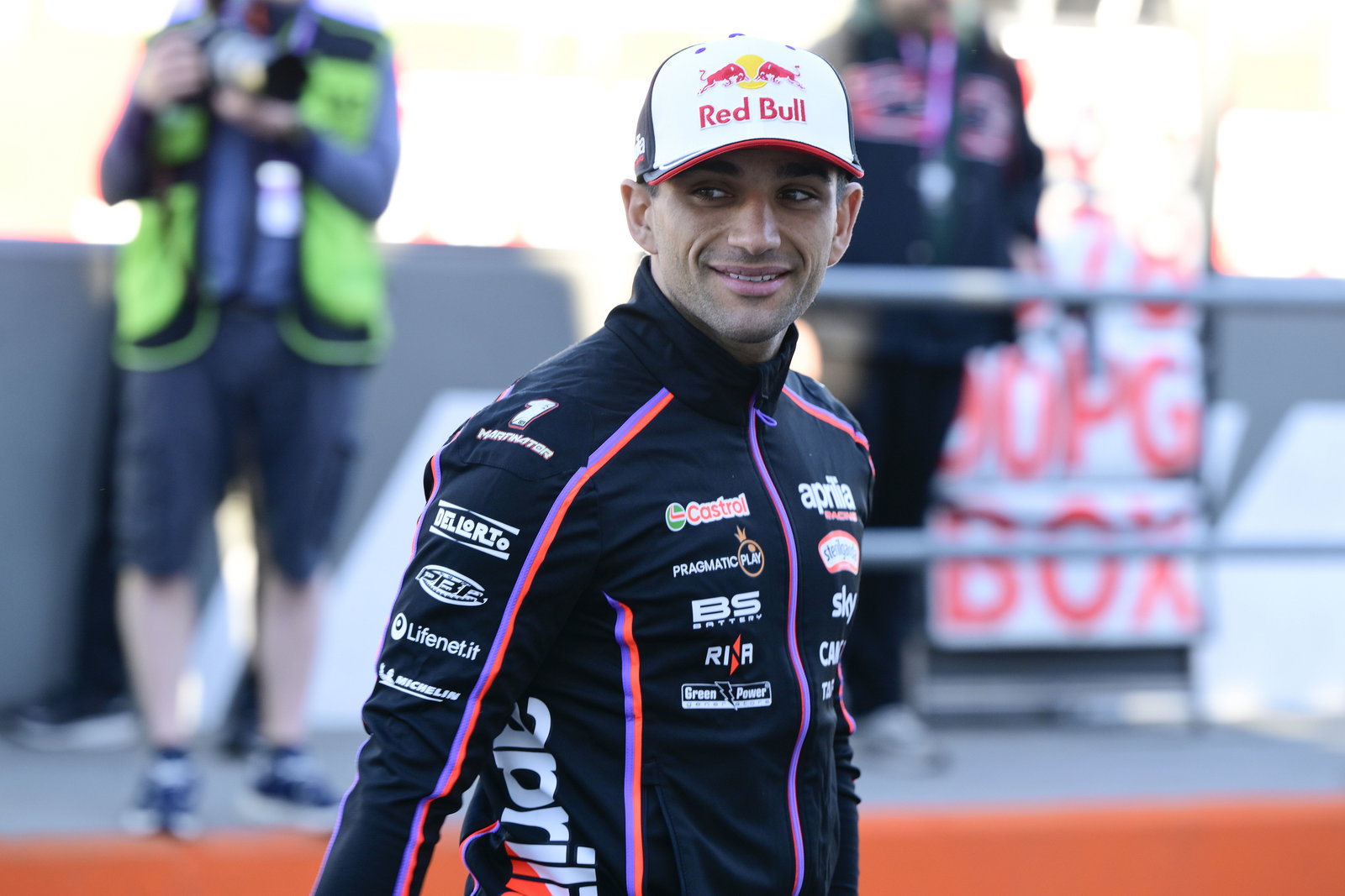Jorge Martin, 2025 MotoGP Valencia Test, pit lane. Credit: Gold and Goose.