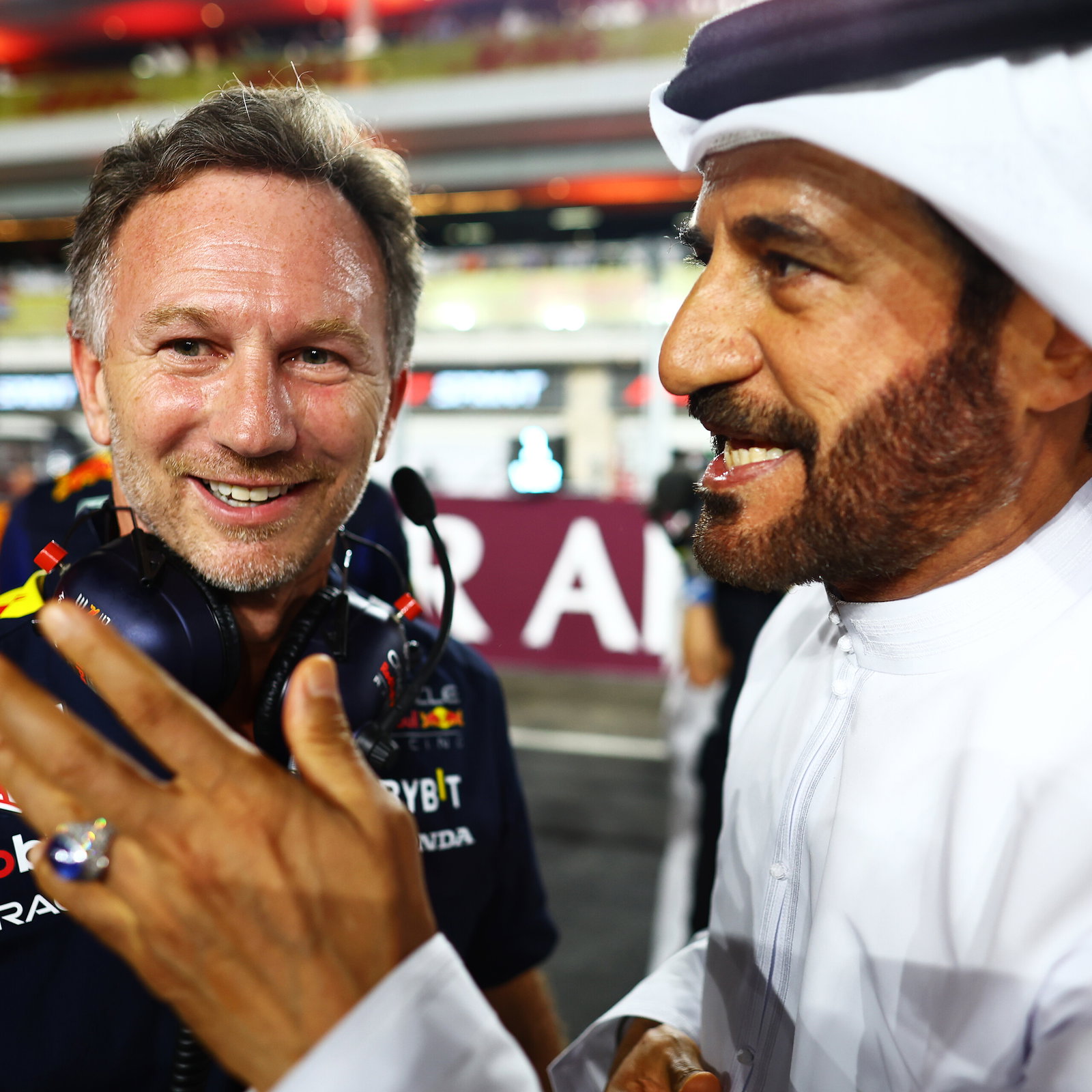 Horner and FIA president Ben Sulayem