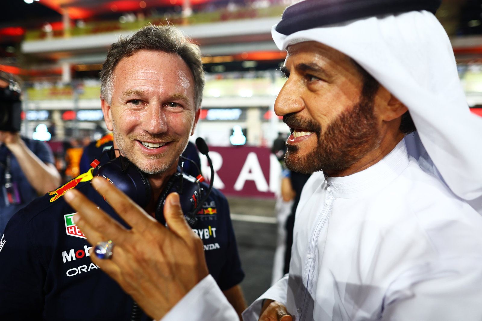 Horner and FIA president Ben Sulayem