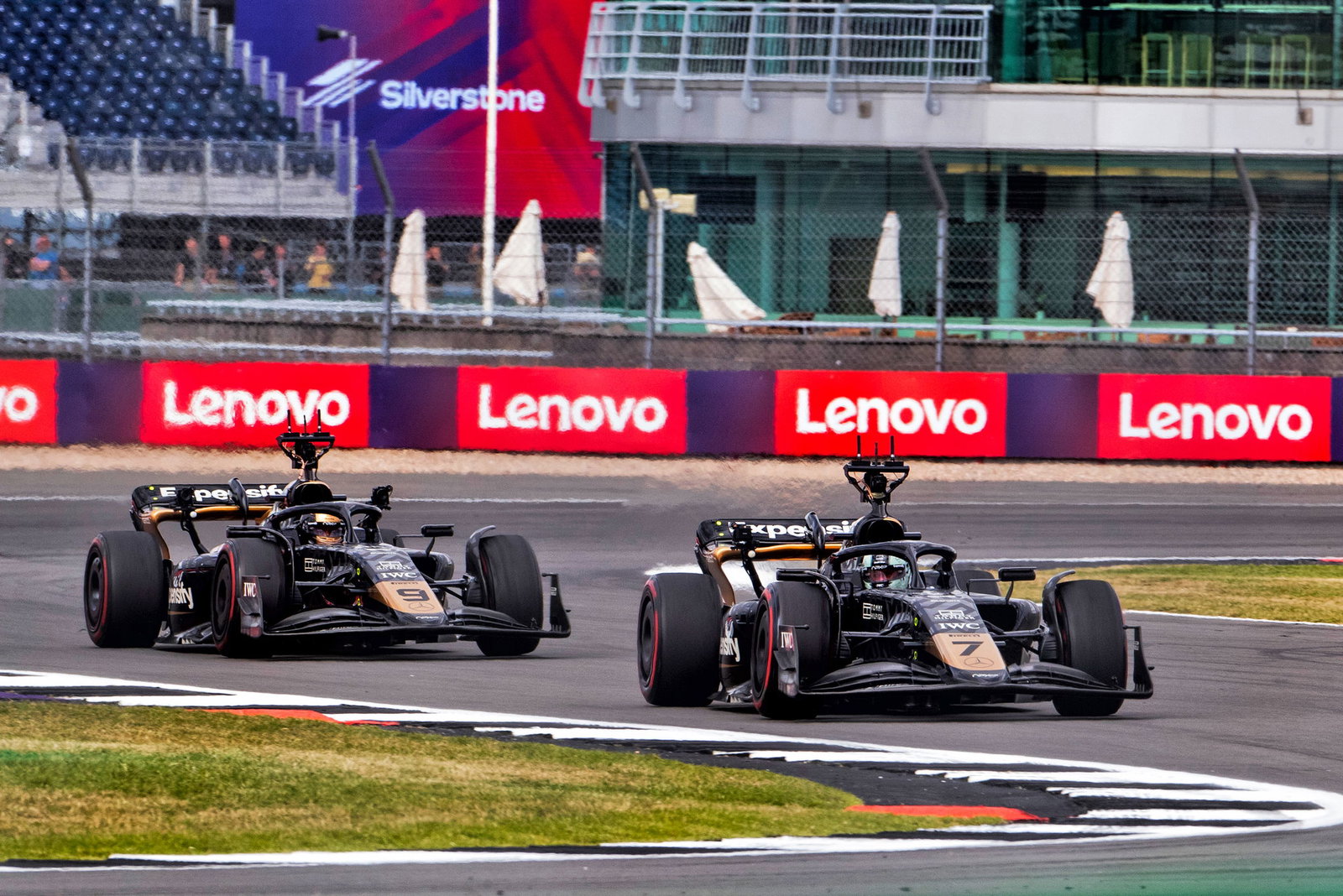 Filming took place on actual F1 Grand Prix weekends