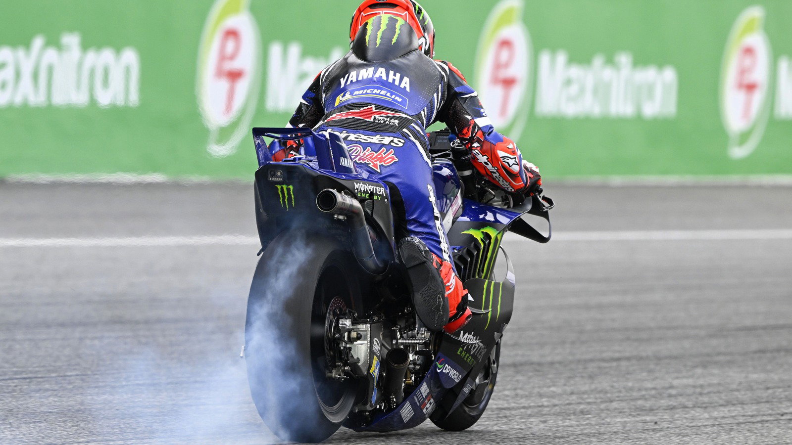 Fabio Quartararo, practice start, 2026 Thai MotoGP