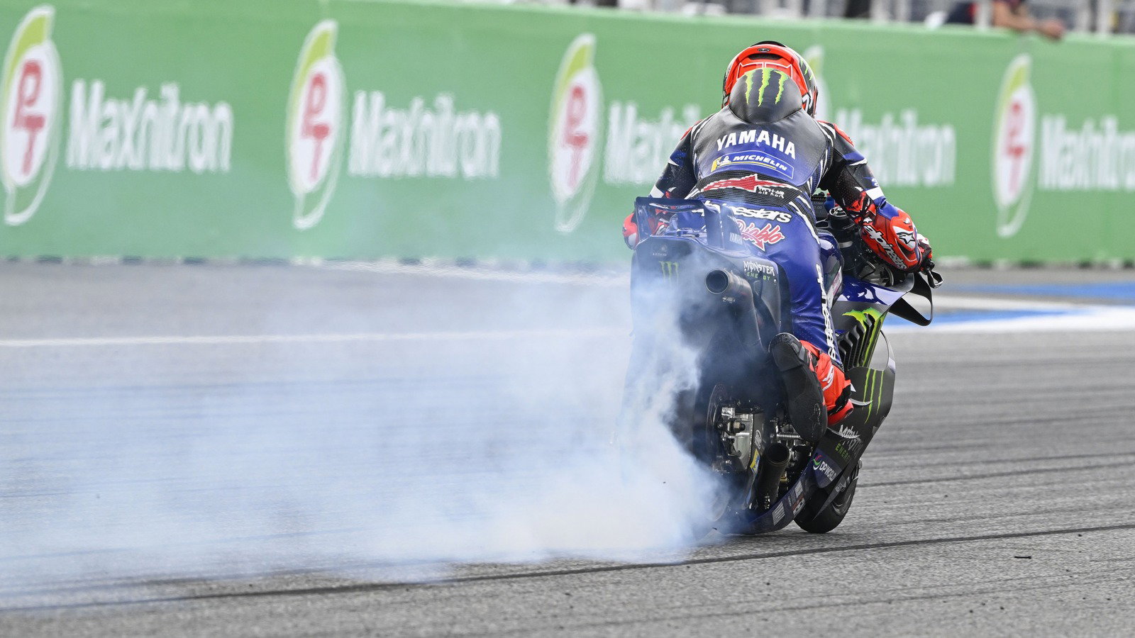 Fabio Quartararo, practice start, 2026 Thai MotoGP