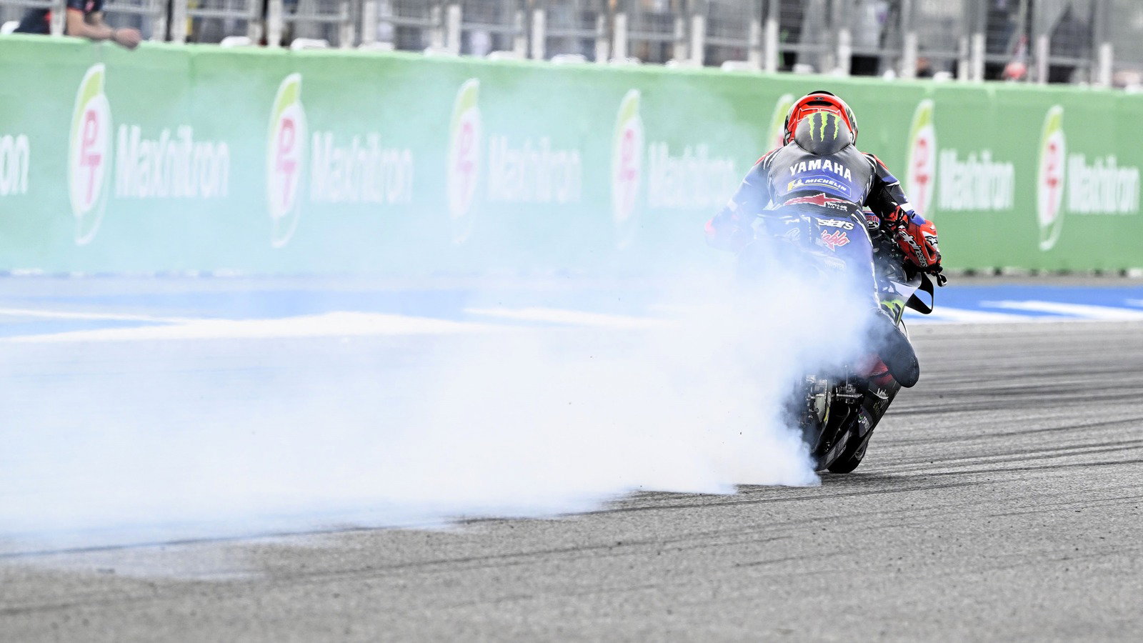 Fabio Quartararo, practice start, 2026 Thai MotoGP