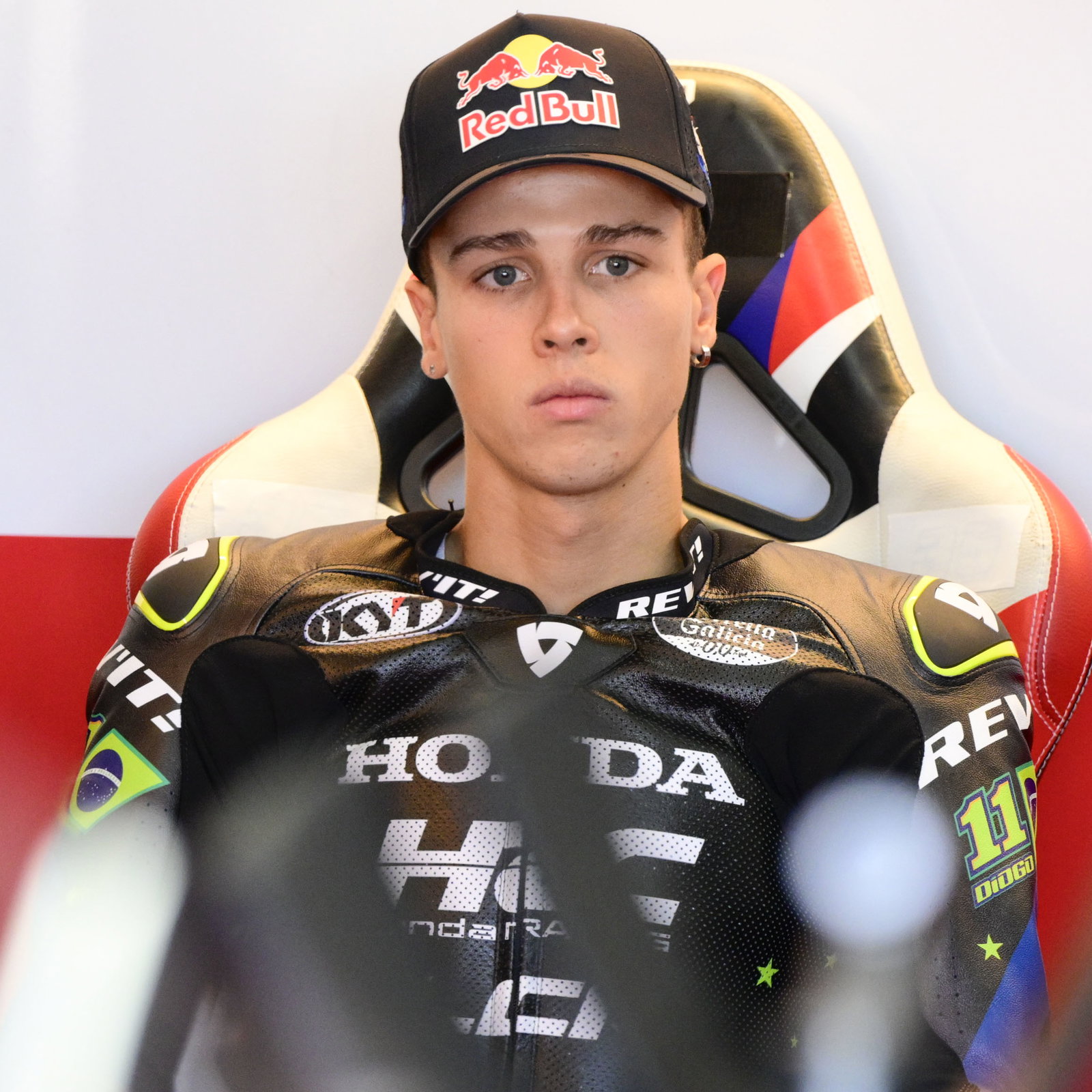 Diogo Moreira, 2025 MotoGP Valencia Test, pit box. Credit: Gold and Goose.