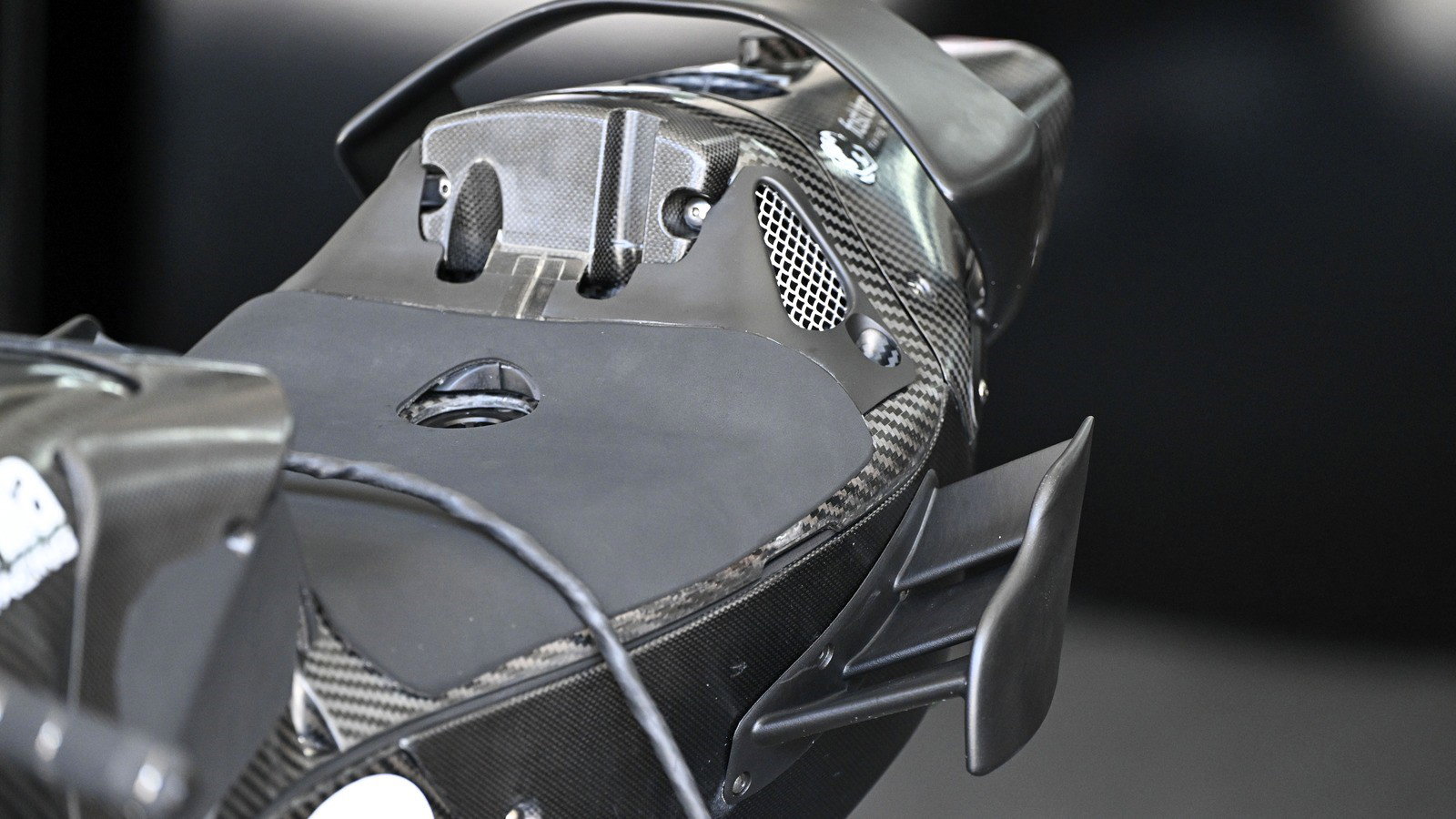 The rear seat aero on Marco Bezzecchi's RS-GP, 2026 Sepang MotoGP Test (Gold&Goose).