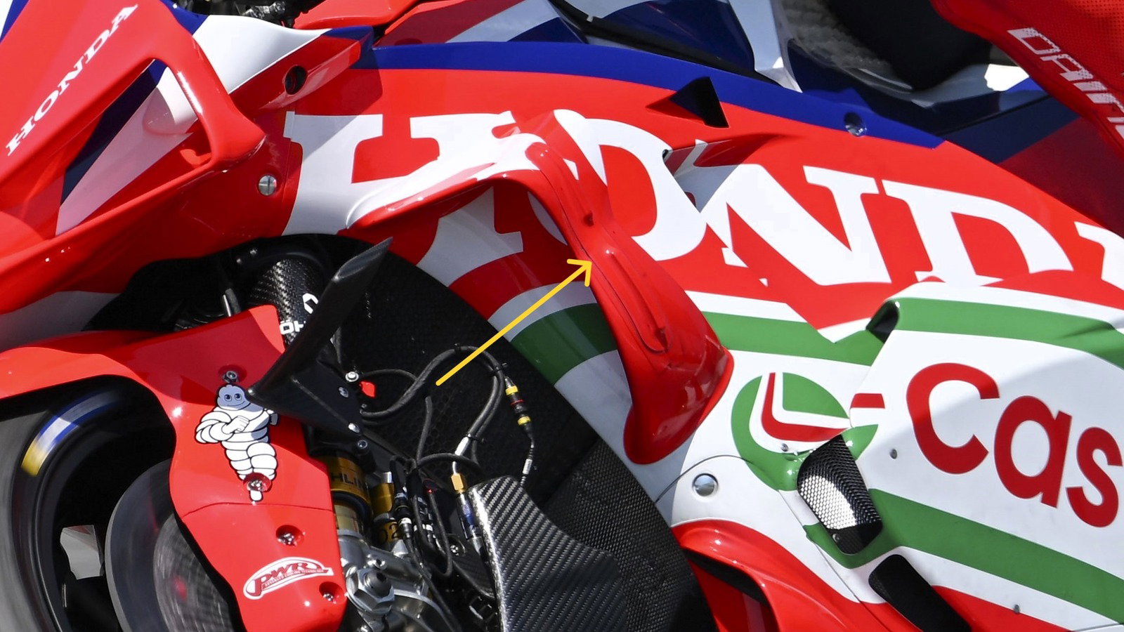 Tech tweak at Honda, 2026 Buriram MotoGP Test (Gold&Goose).