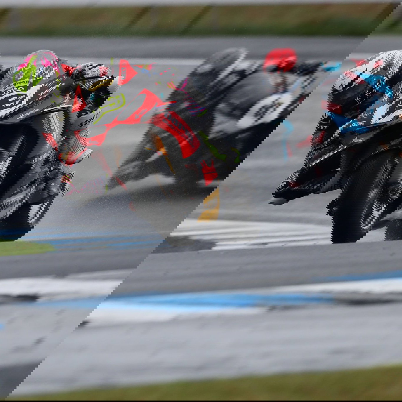 Alvaro Bautista, Tarran Mackenzie, 2026 Australian WorldSBK. Credit: Gold and Goose.