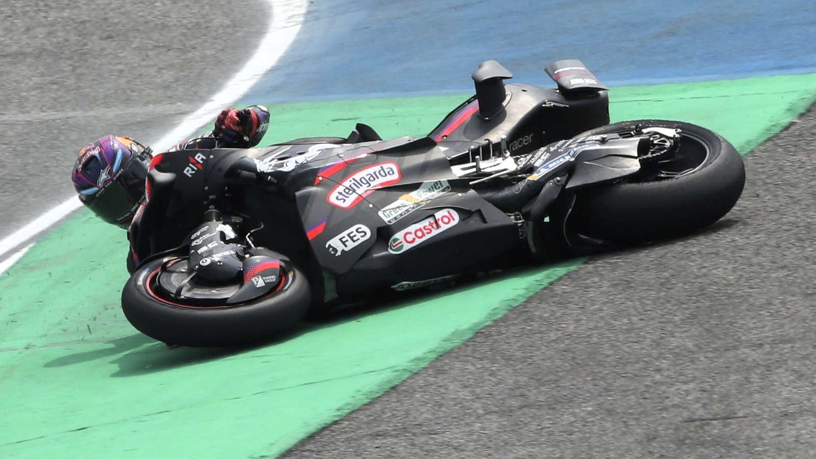 Jorge Martin crash, Friday, 2026 Thai MotoGP