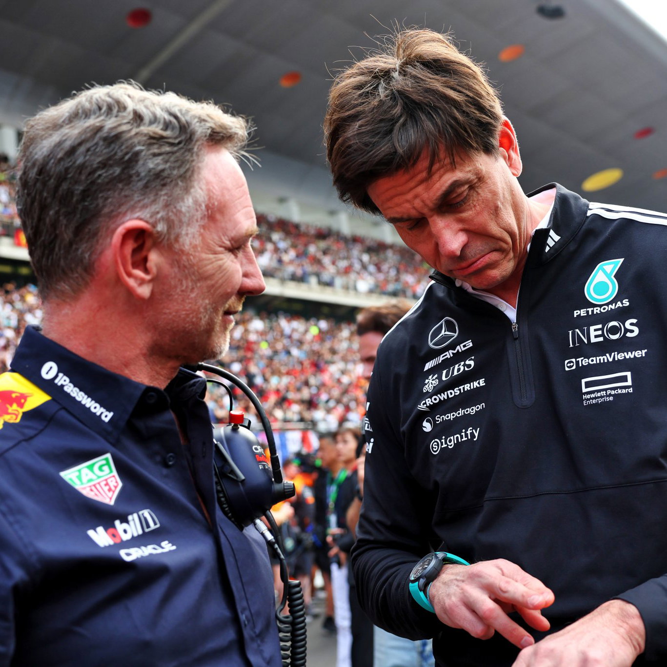 Christian Horner and Toto Wolff