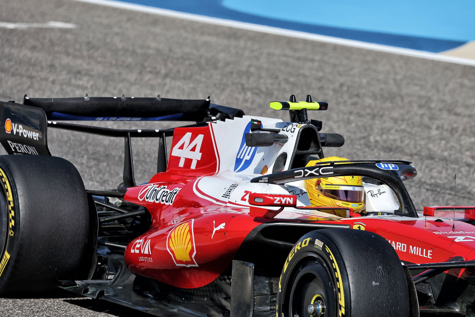 The new rear wing on the Ferrari SF-26