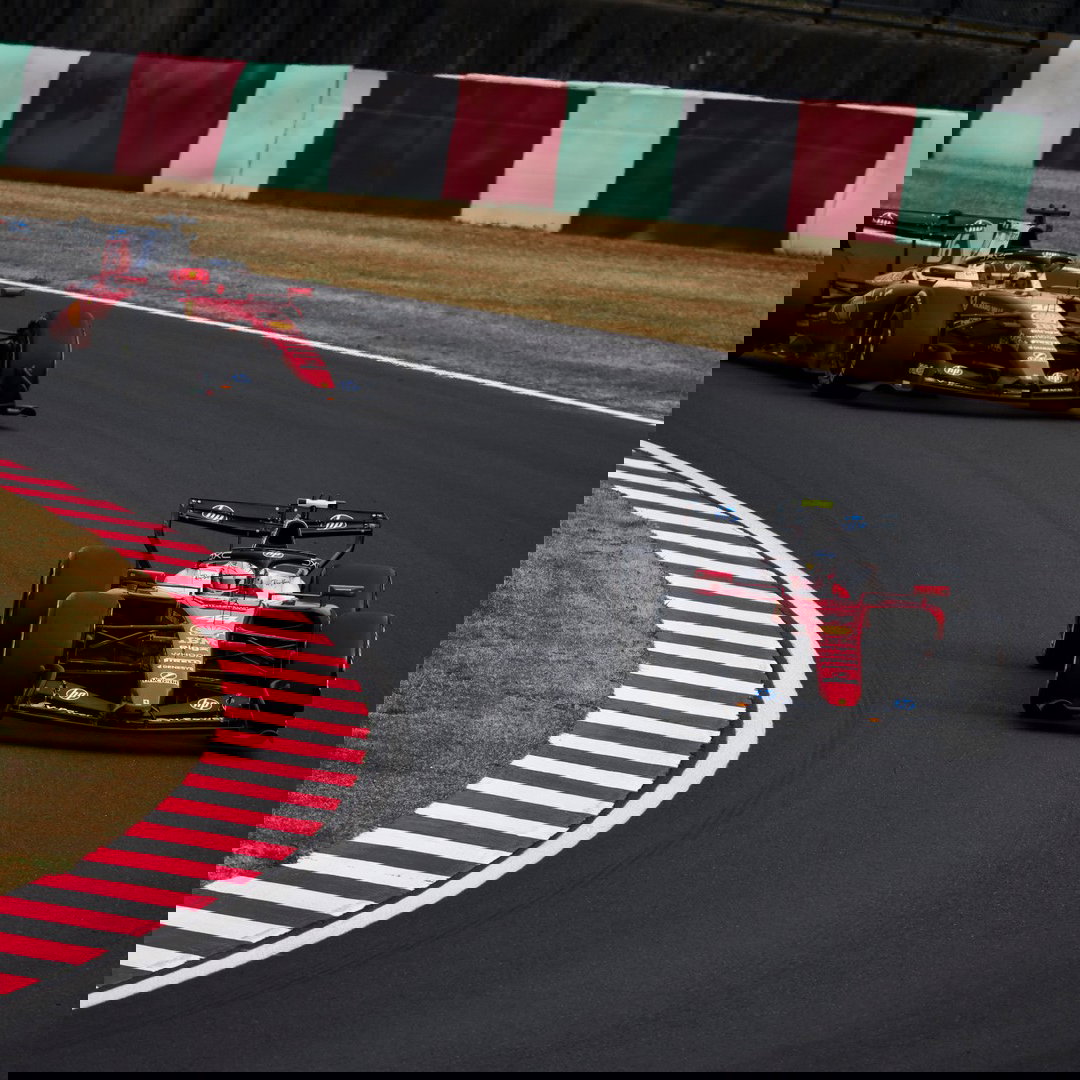 Leclerc claimed Ferrari's third podium of the season in Japan