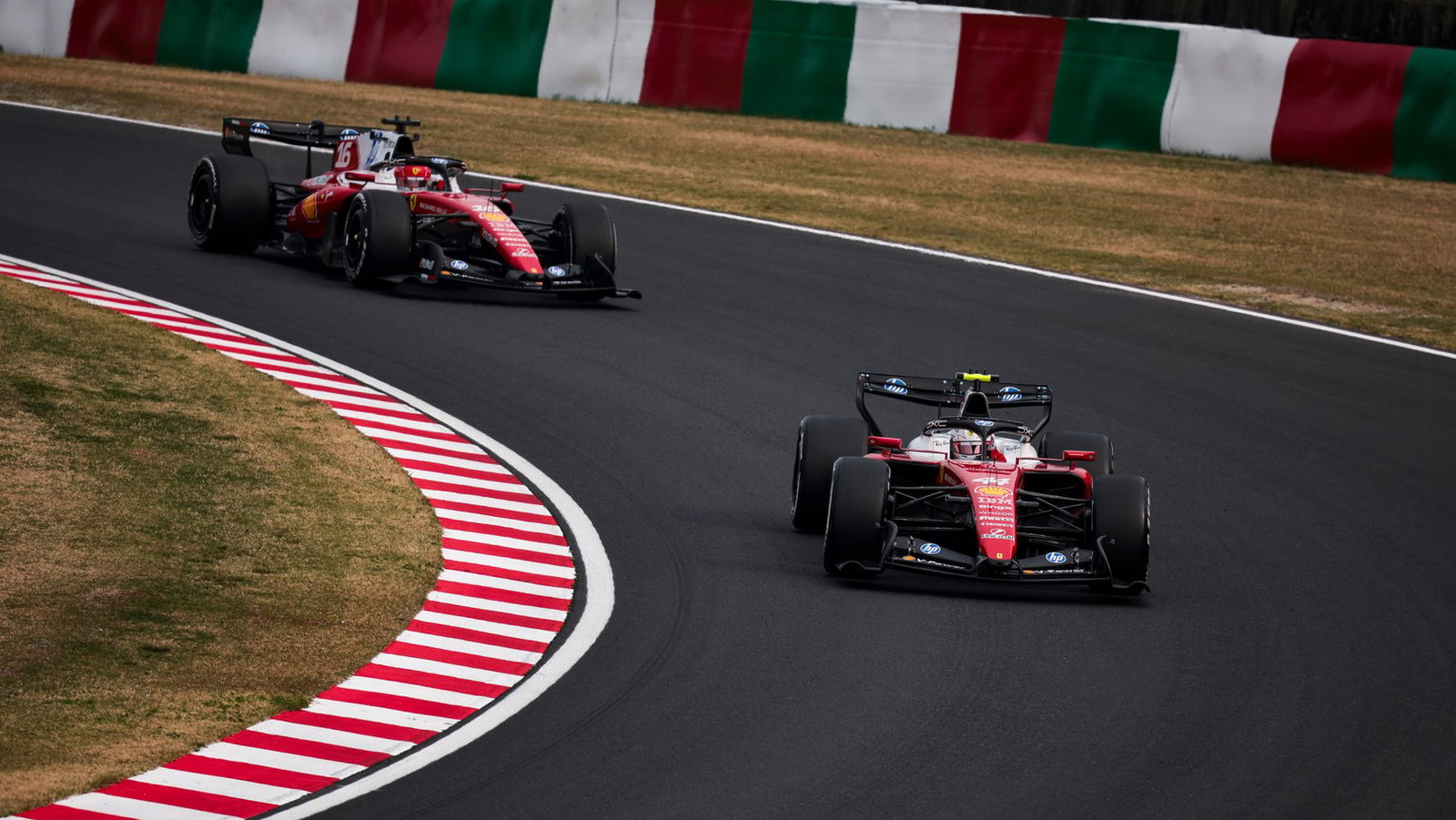 Leclerc claimed Ferrari's third podium of the season in Japan