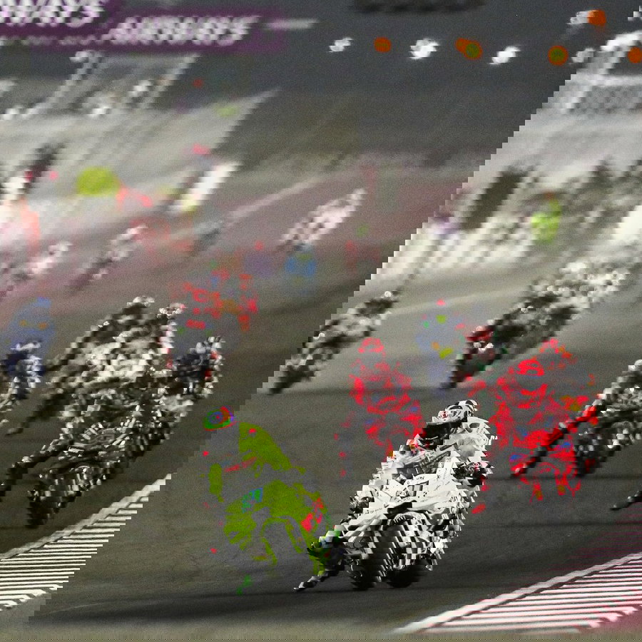 Franco Morbidelli leads,2026 Qatar MotoGP.