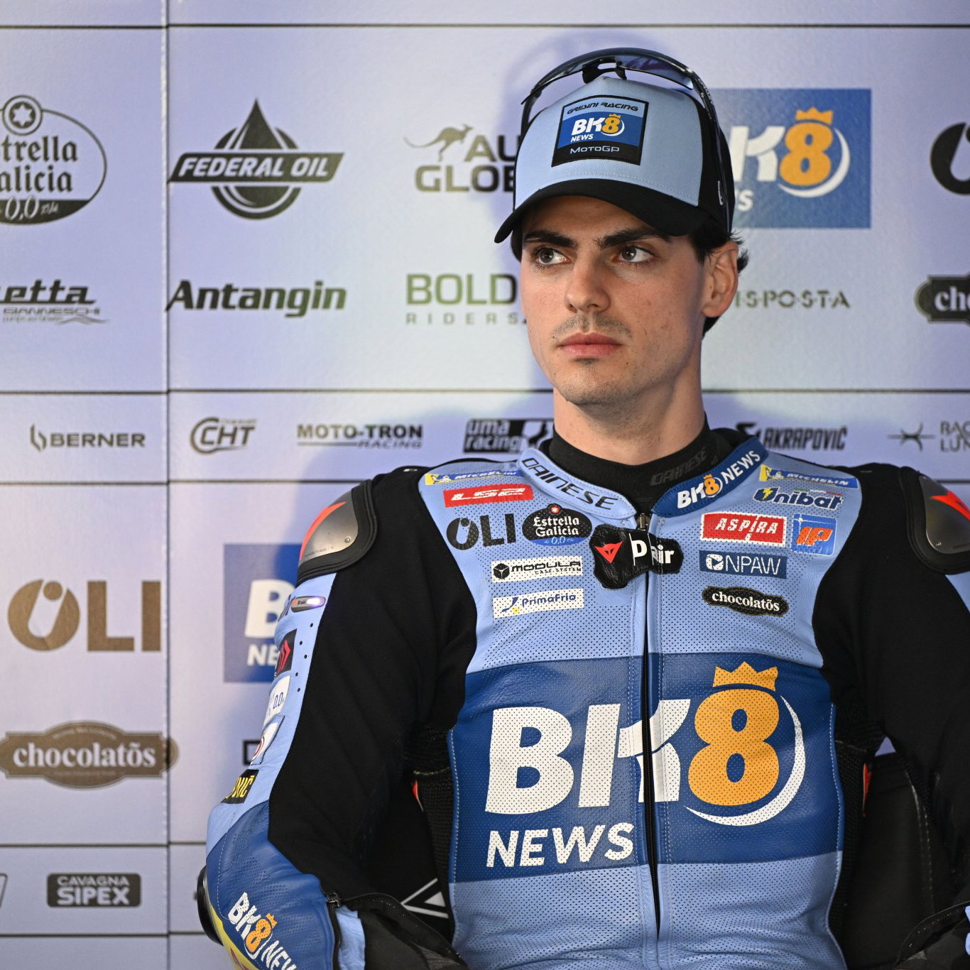 Fermin Aldeguer, 2026 MotoGP Brazilian Grand Prix, pit box. Credit: Gold and Goose.