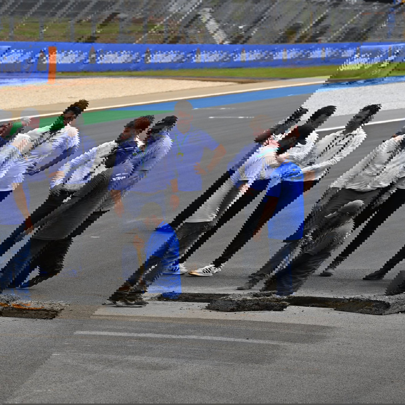 Brazil MotoGP track damage