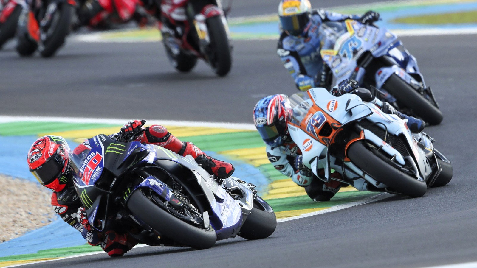 Fabio Quartararo, Ai Ogura, 2026 Brazilian MotoGP Sprint.