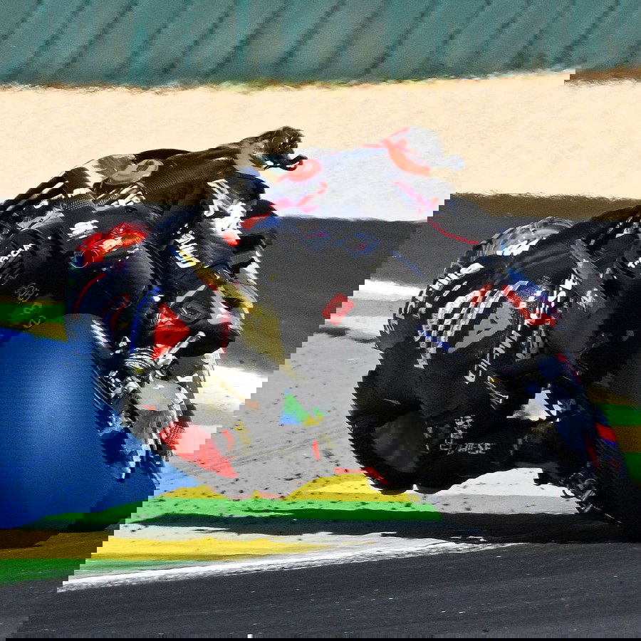 Marco Bezzecchi leads the 2026 Brazilian MotoGP.