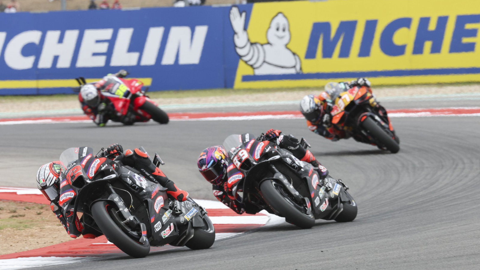 Marco Bezzecchi, Jorge Martin, 2026 US MotoGP.