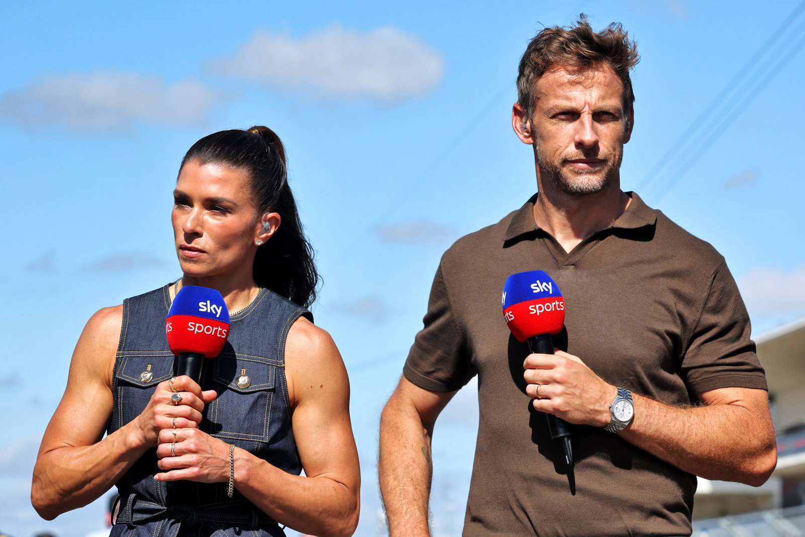 Danica Patrick and Jenson Button 