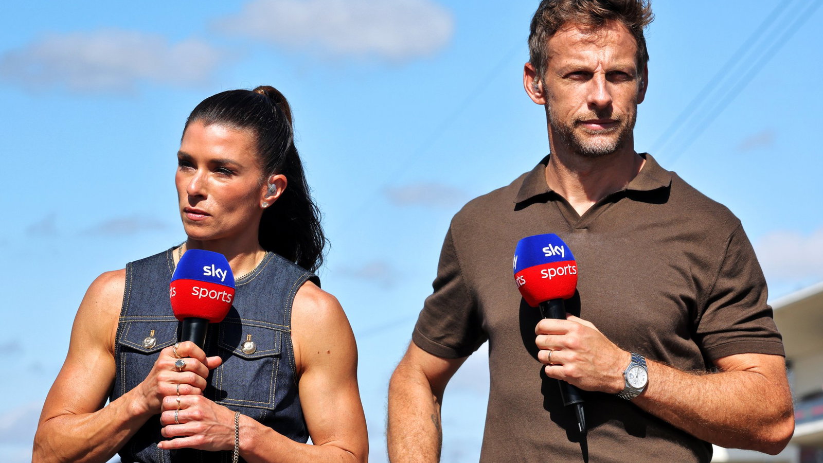 Danica Patrick and Jenson Button