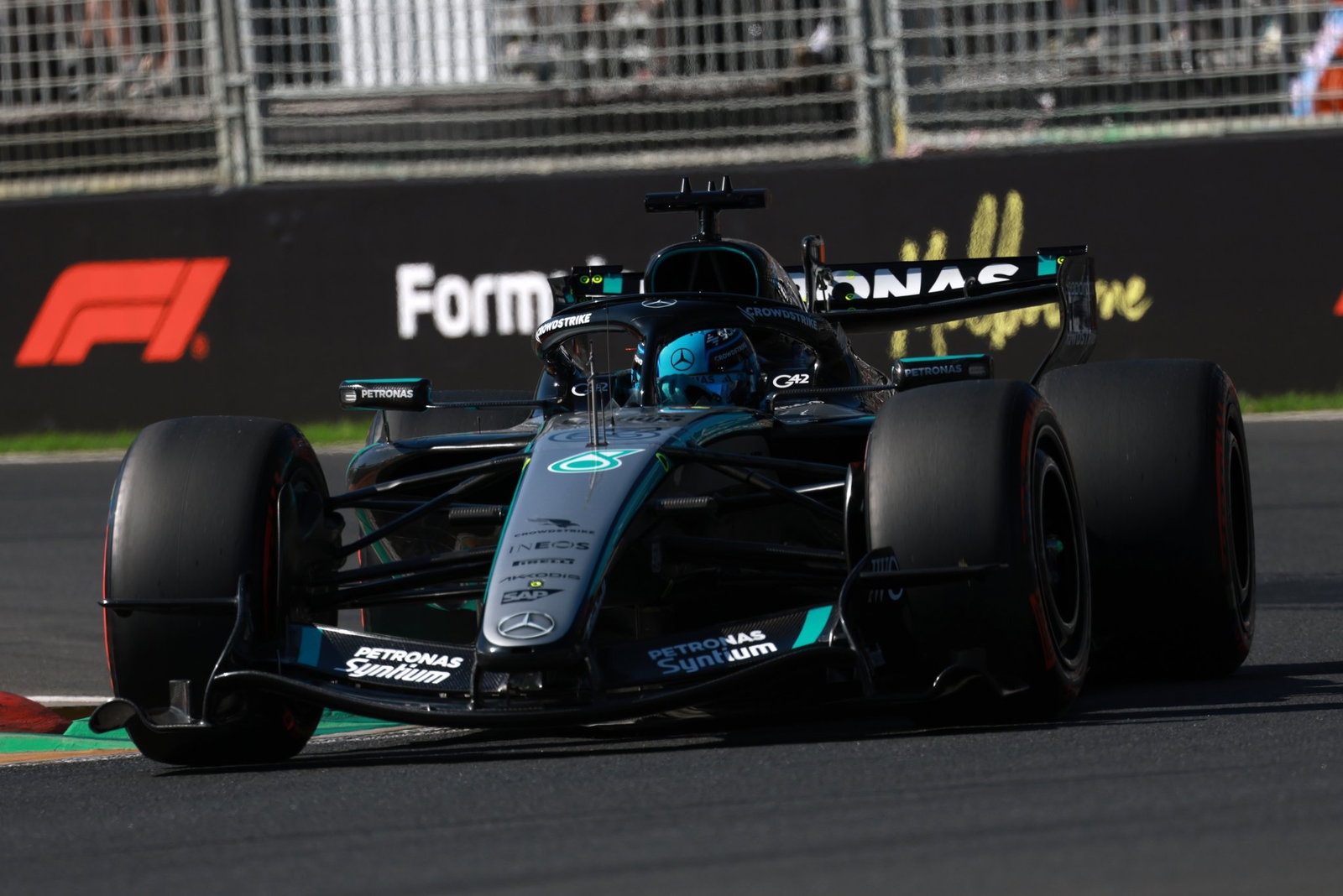 George Russell is the bookies' favourite for the F1 title 