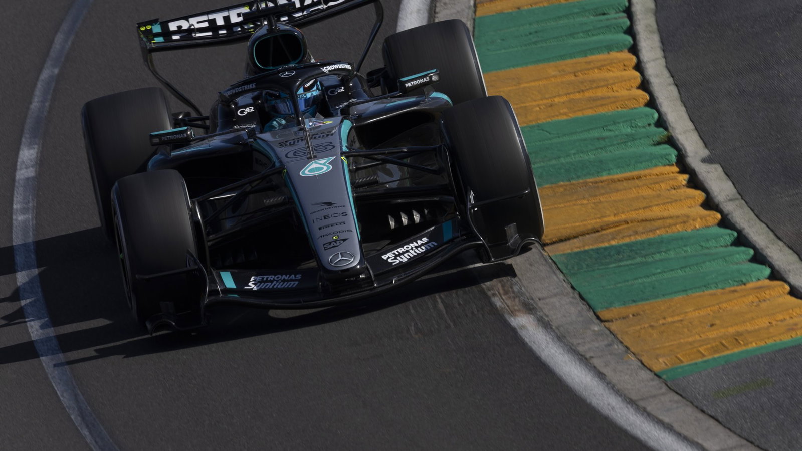 George Russell topped final practice for Mercedes