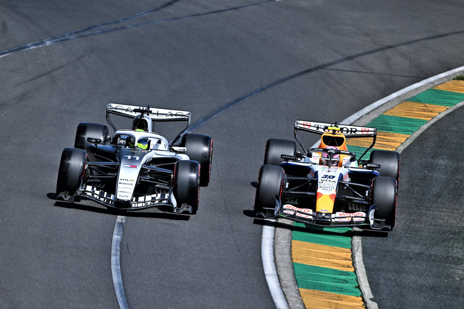 Perez and Lawson battled hard for 16th place 
