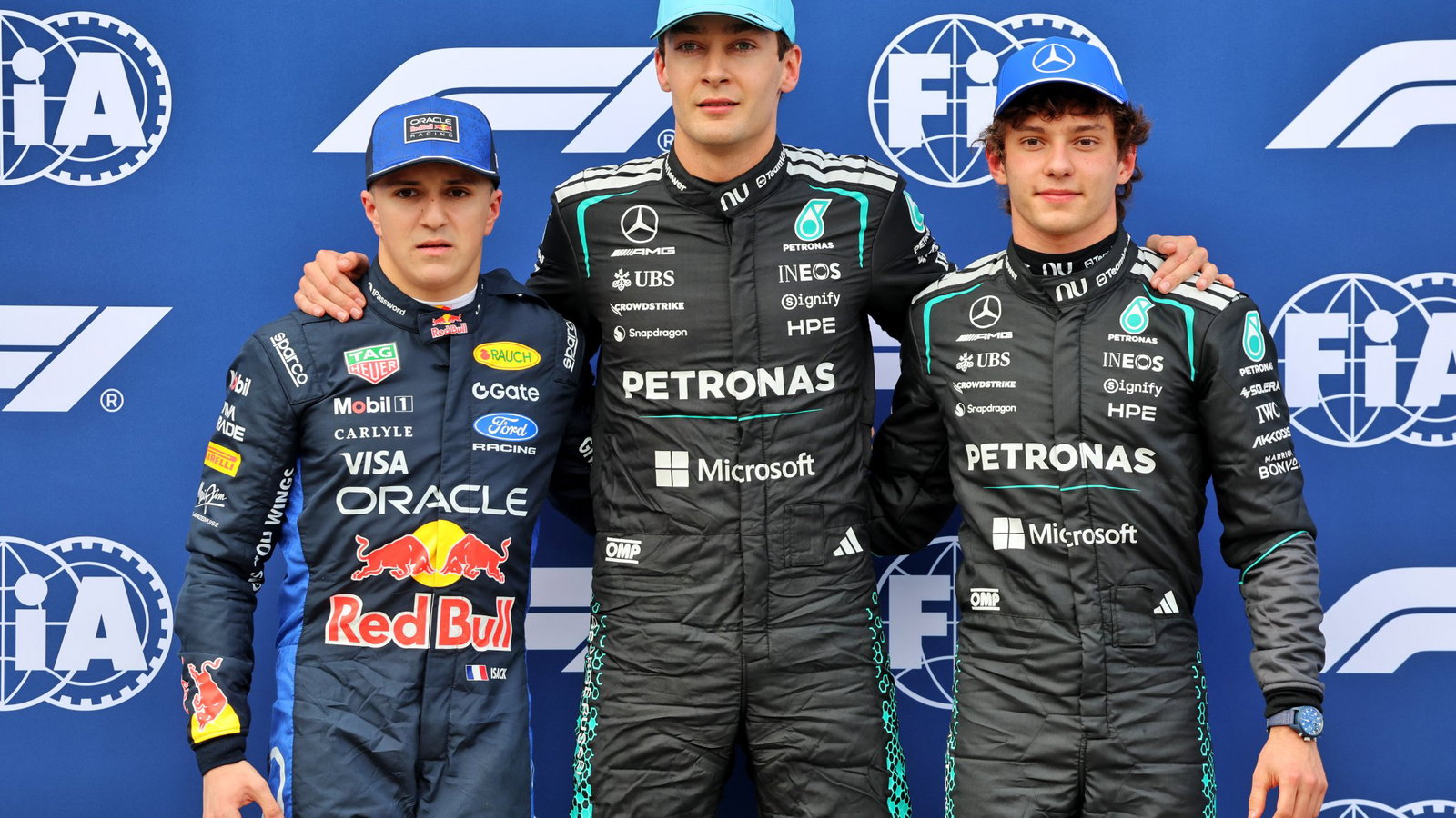 The top three qualifiers at the 2026 Australian Grand Prix