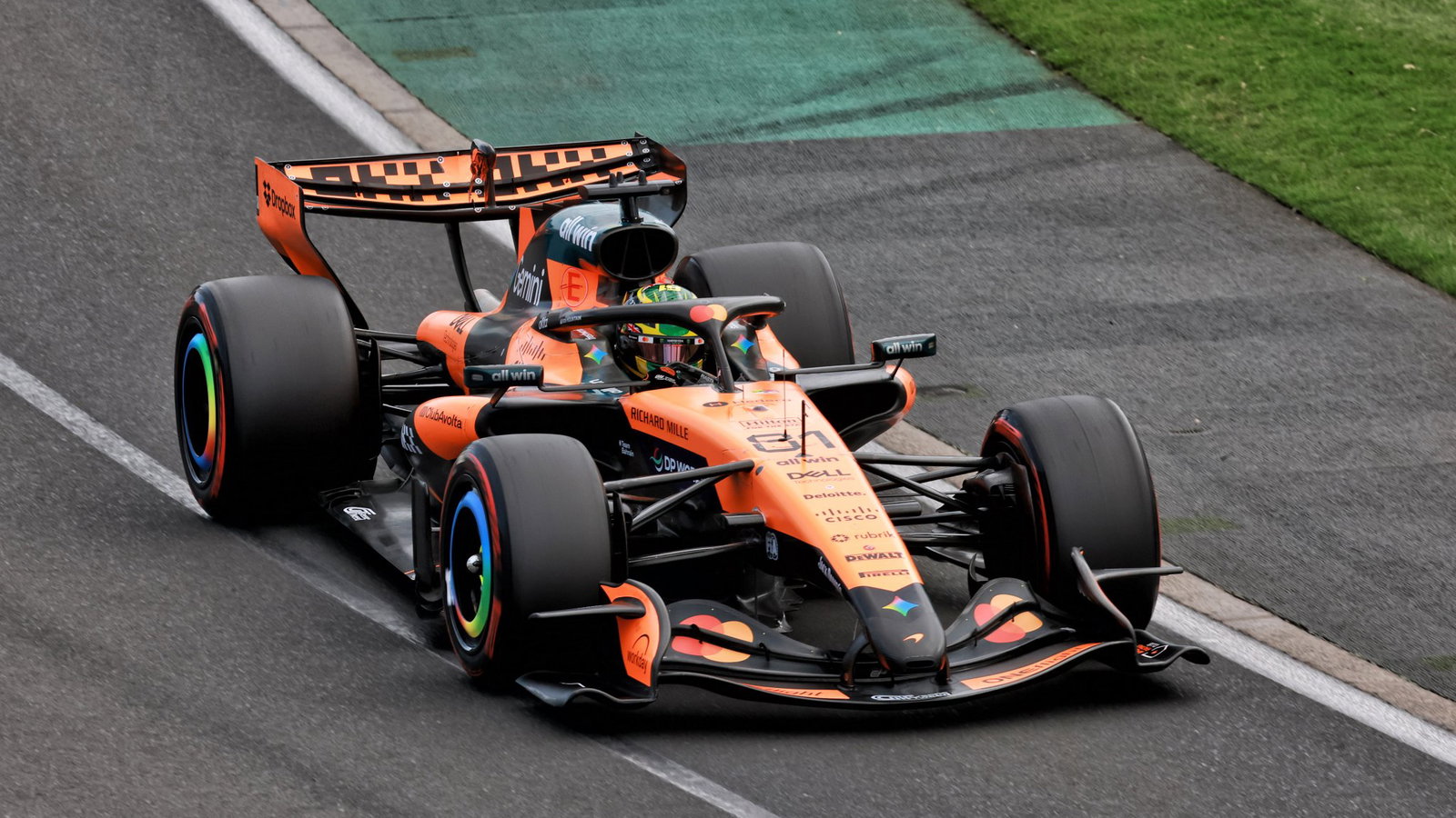 Oscar Piastri outpaced McLaren teammate Lando Norris
