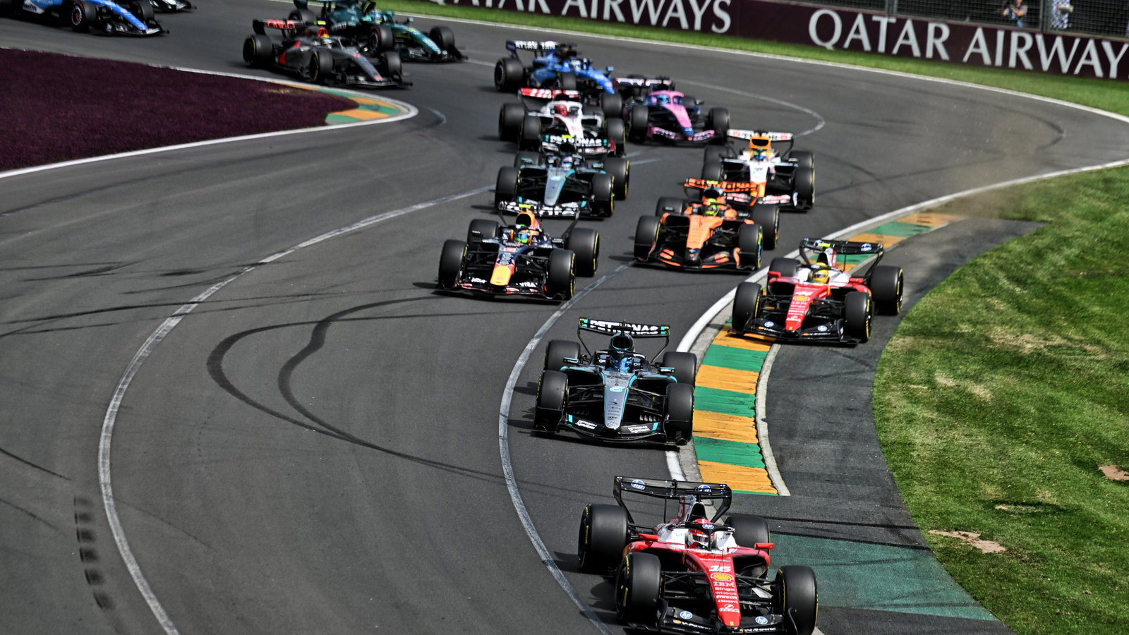 The start of the 2026 F1 Australian Grand Prix 