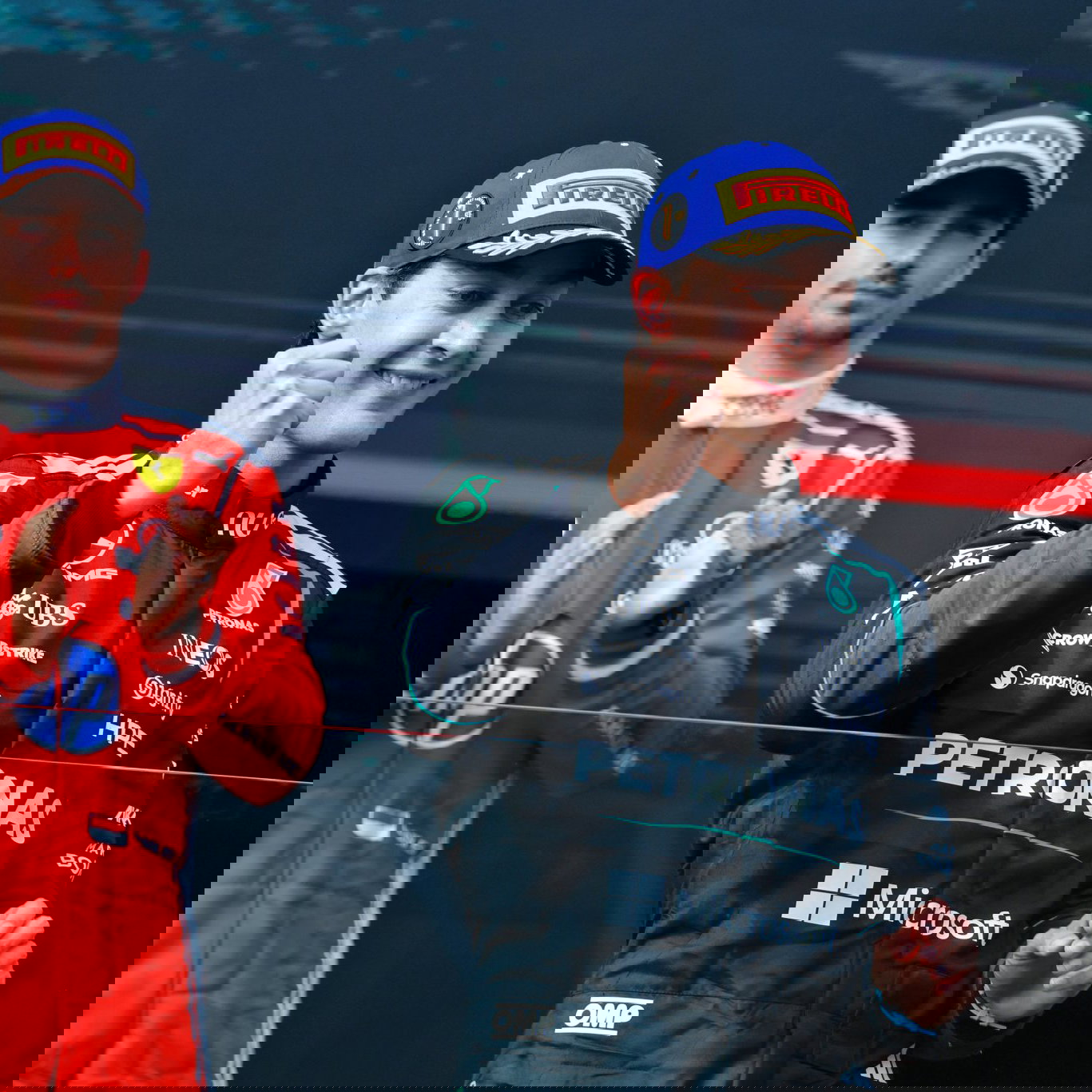 Charles Leclerc, George Russell, 2026 Australian GP